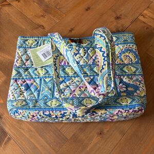 NWT Vera Bradley Small Tic Tac Tote Capri Bag Blue